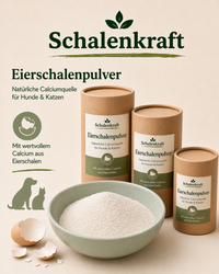 Eierschalenpulver für Hunde & Katzen