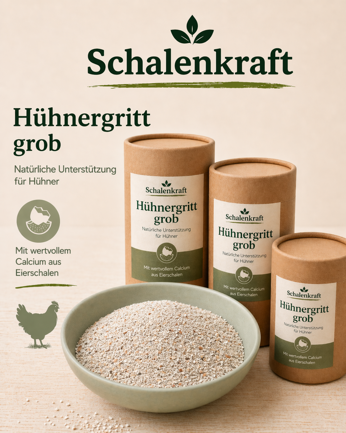 Hühnergritt grob < 20 mm